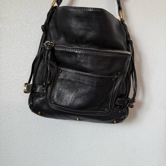 Chloé Black Leather Paddington Padlock Shoulder Bag Tote Vintage Y2K - Picture 4 of 16